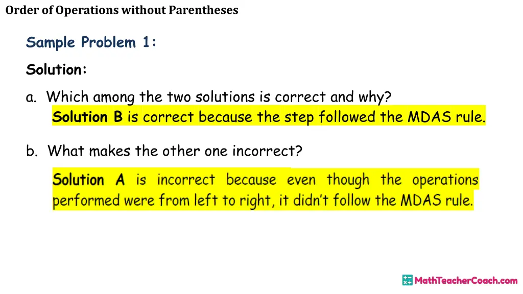 order of operations without parentheses 24