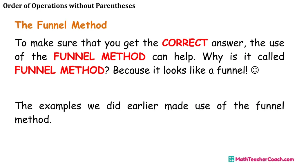 order of operations without parentheses 25