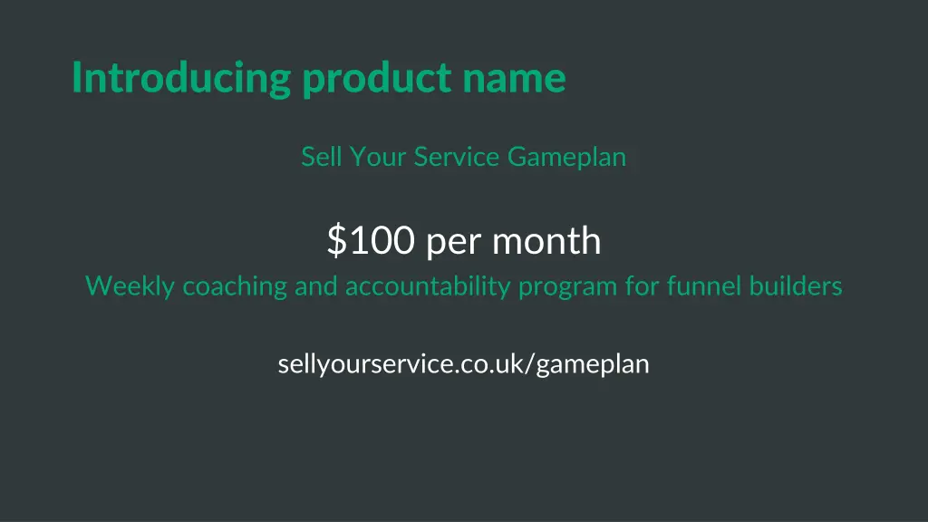 introducing product name