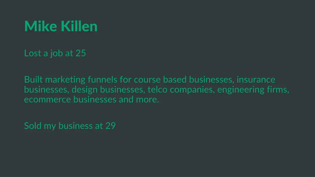 mike killen 1