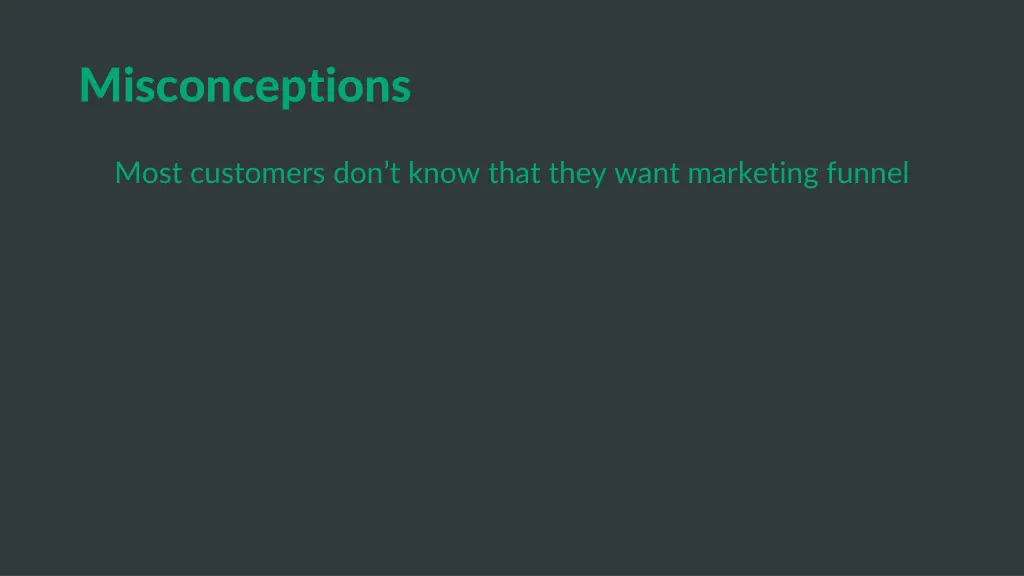 misconceptions