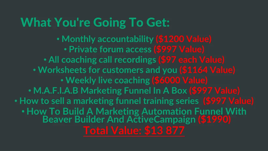 what you re going to get monthly accountability 2