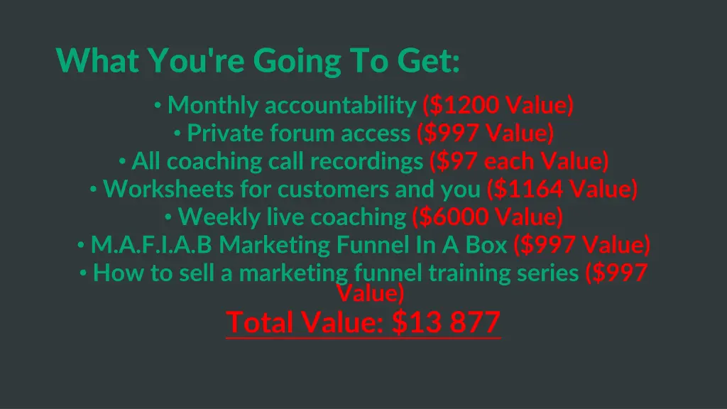 what you re going to get monthly accountability