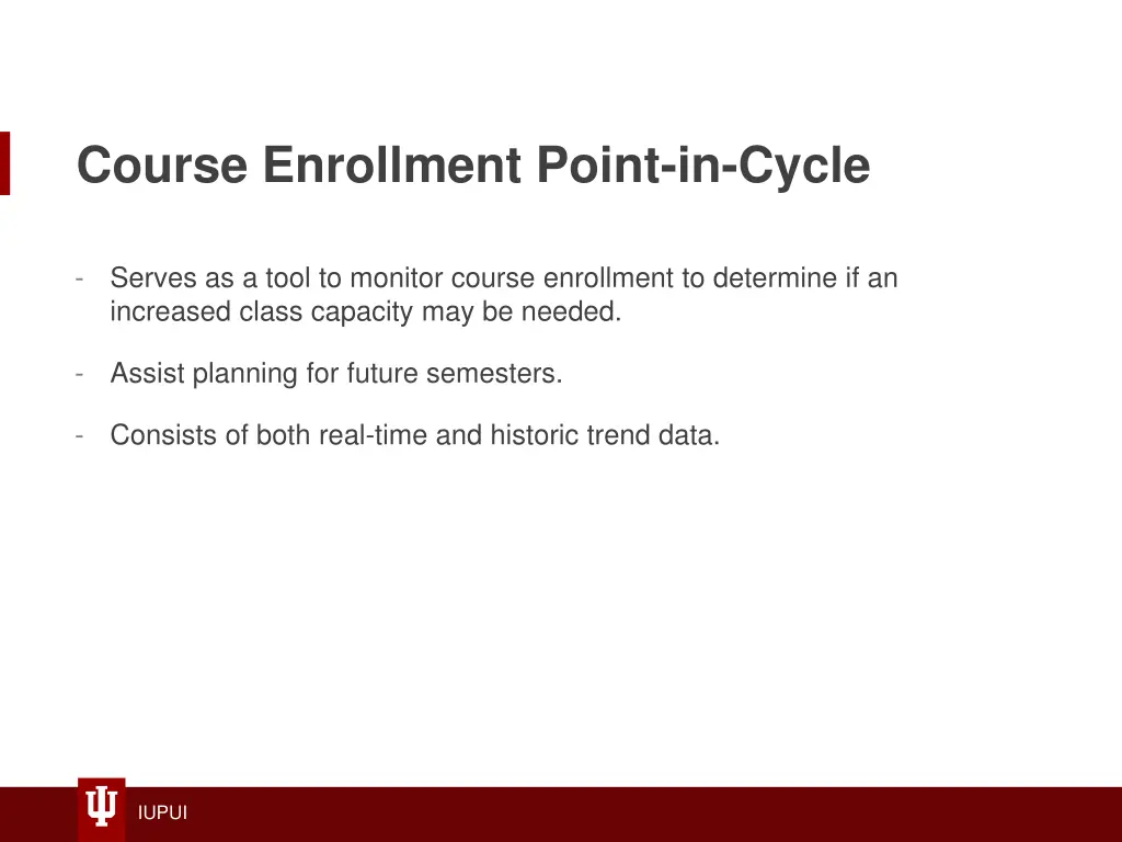 course enrollment point in cycle