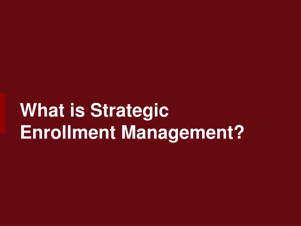 what is strategic enrollment management