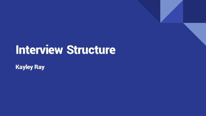 interview structure