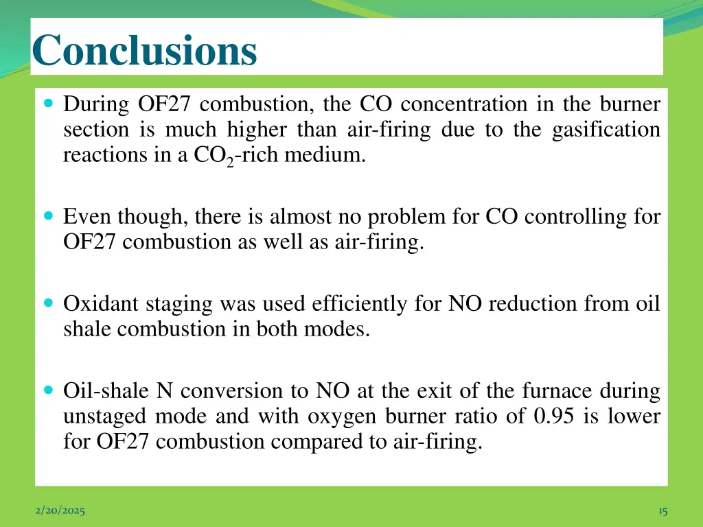 conclusions