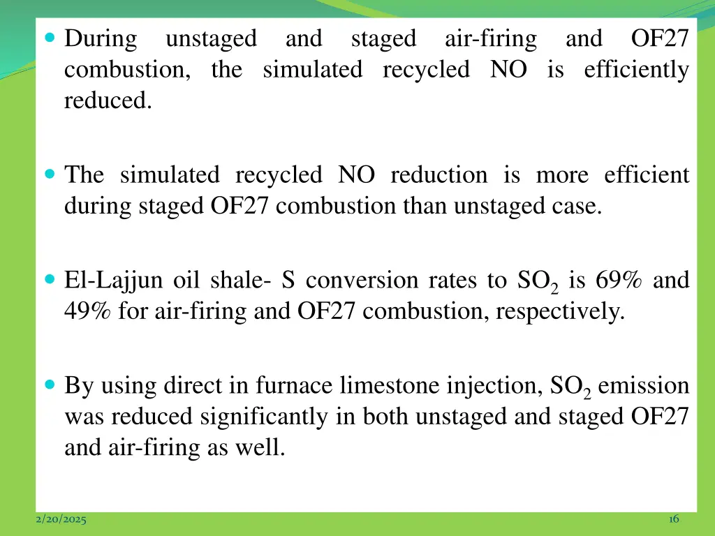 during unstaged and staged air firing and of27
