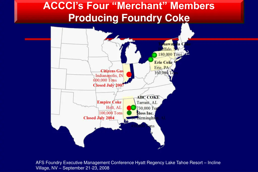 accci s four merchant members producing foundry