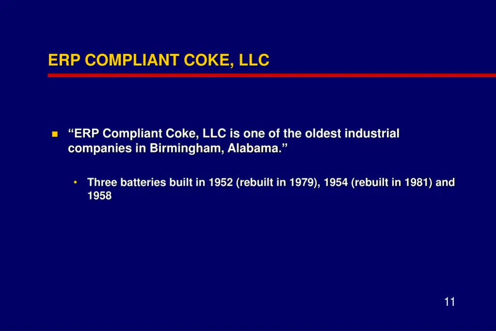 erp compliant coke llc