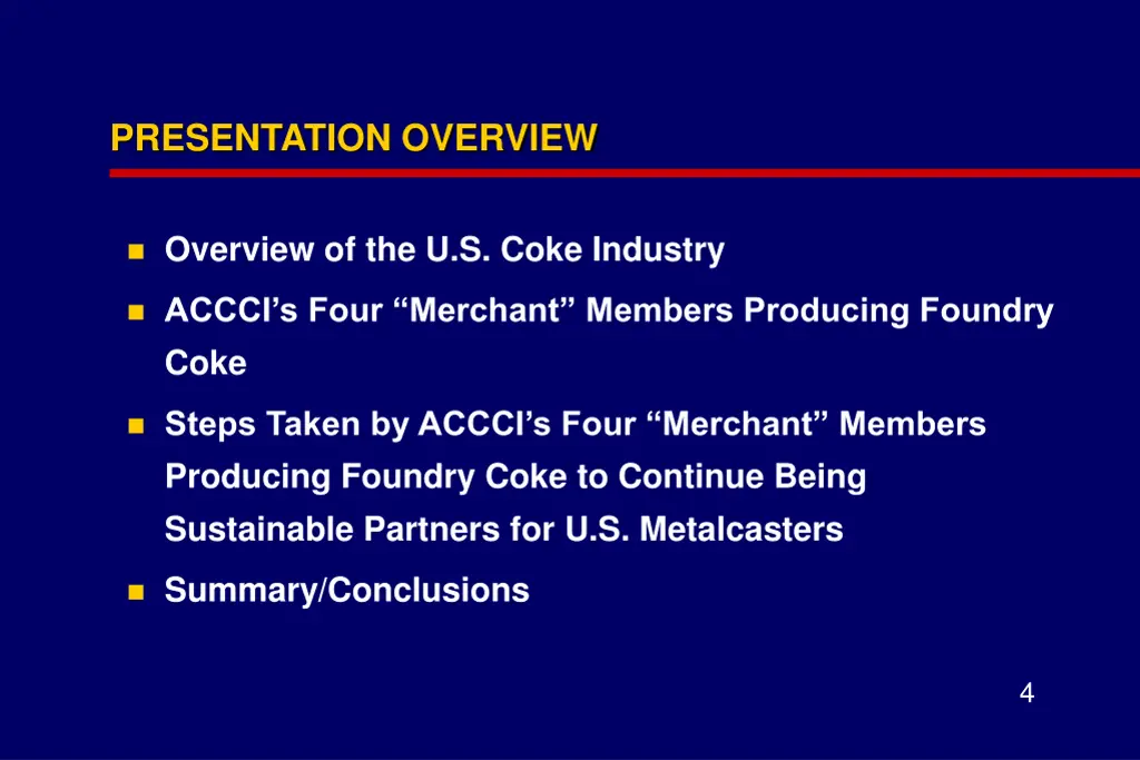 presentation overview