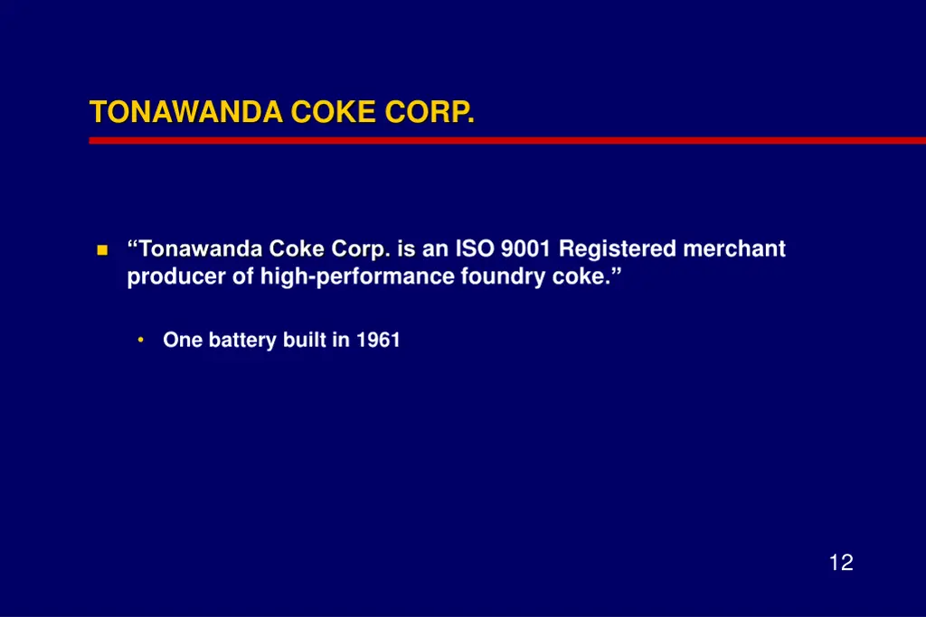 tonawanda coke corp