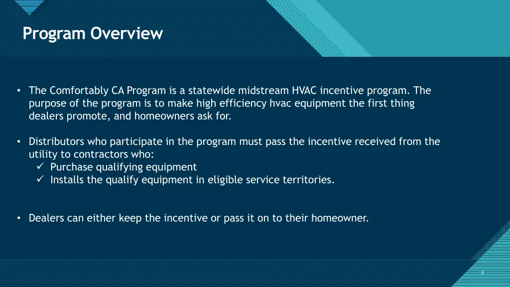 click to edit master title style program overview