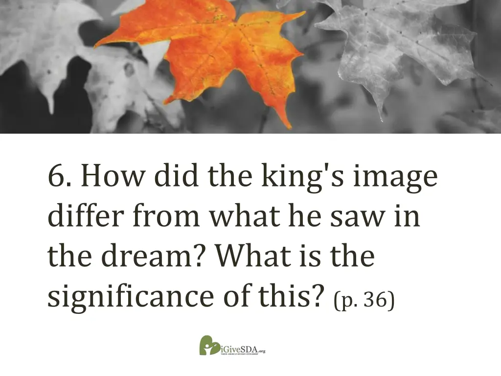 6 how did the king s image differ from what