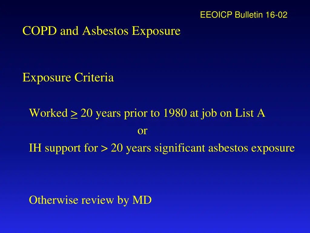 eeoicp bulletin 16 02