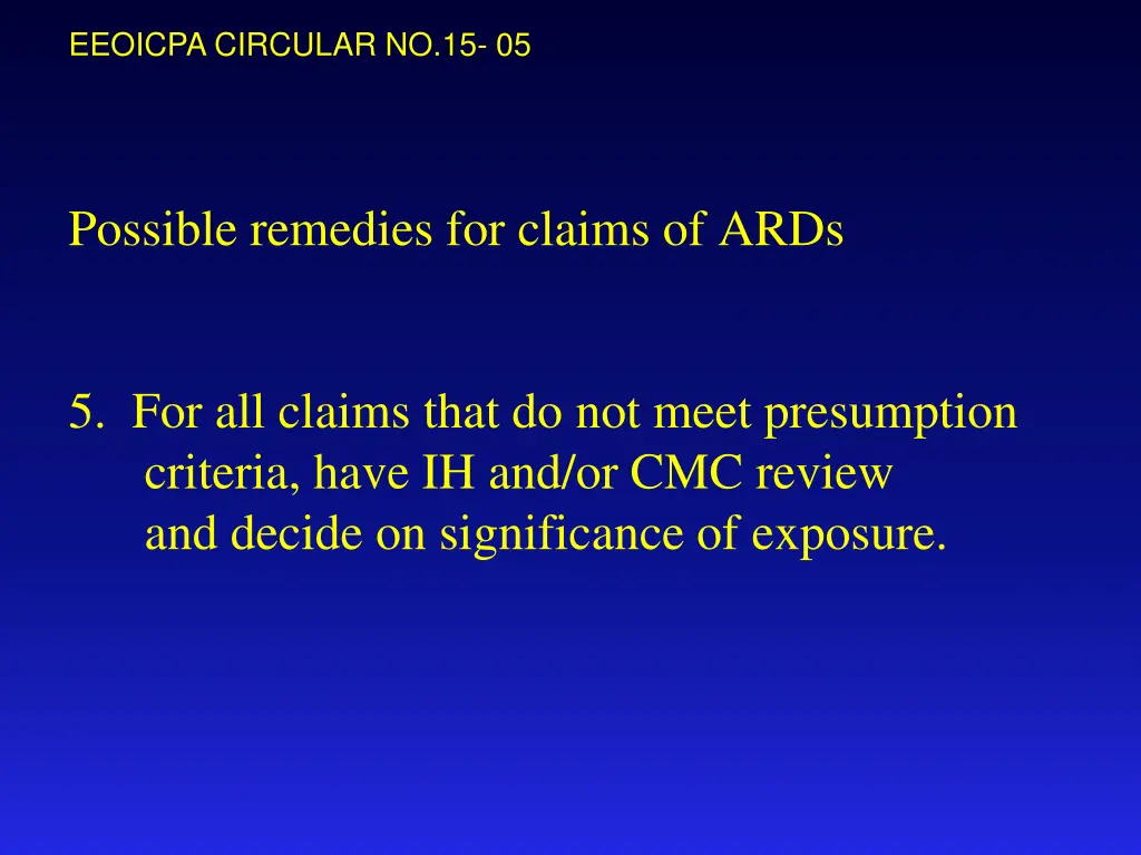 eeoicpa circular no 15 05 12