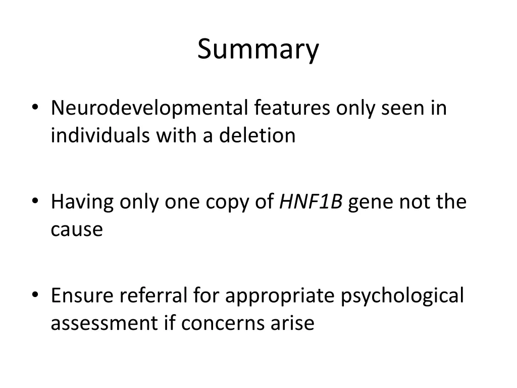 summary