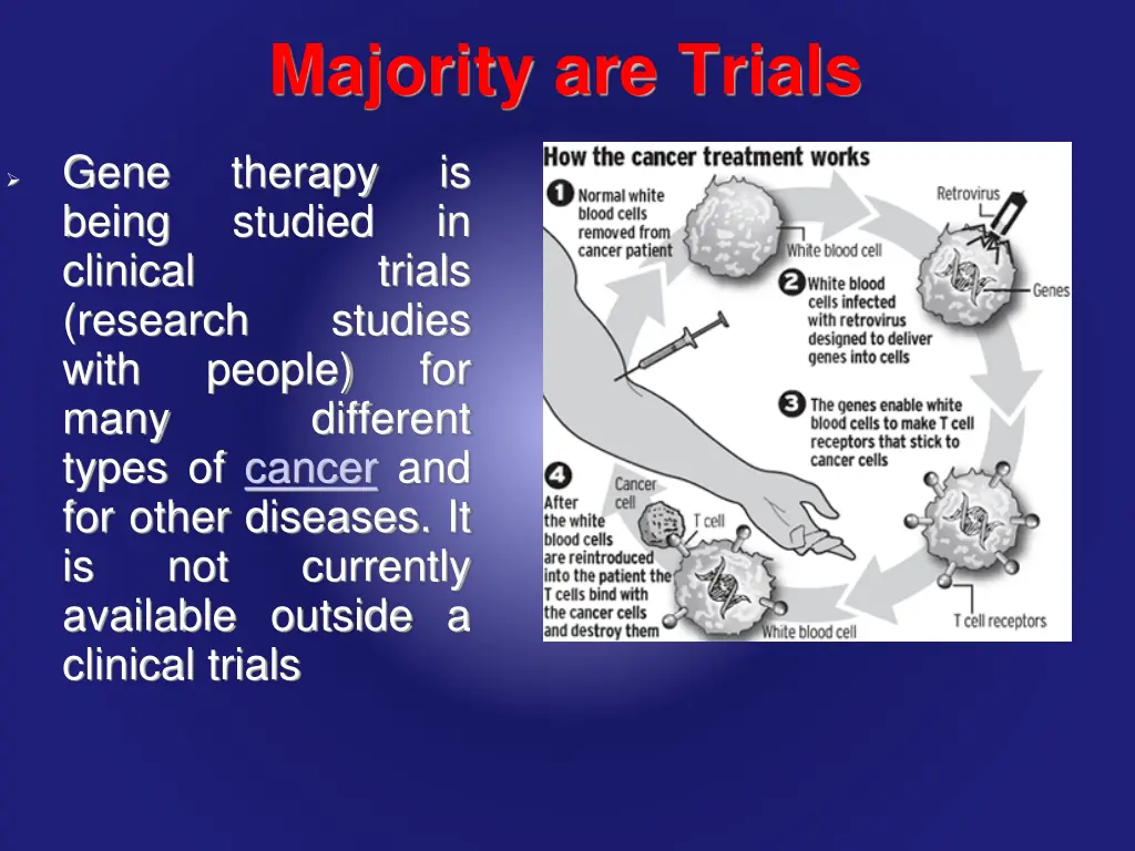 majority are trials