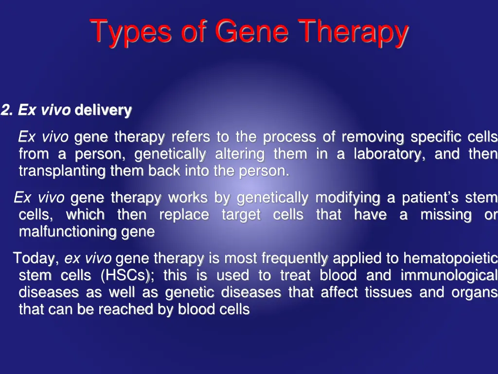 types of gene therapy 2