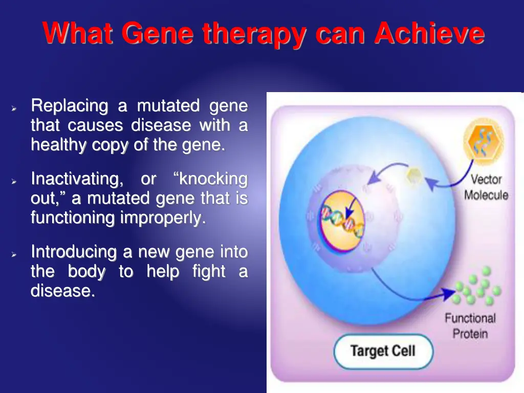 what gene therapy can achieve