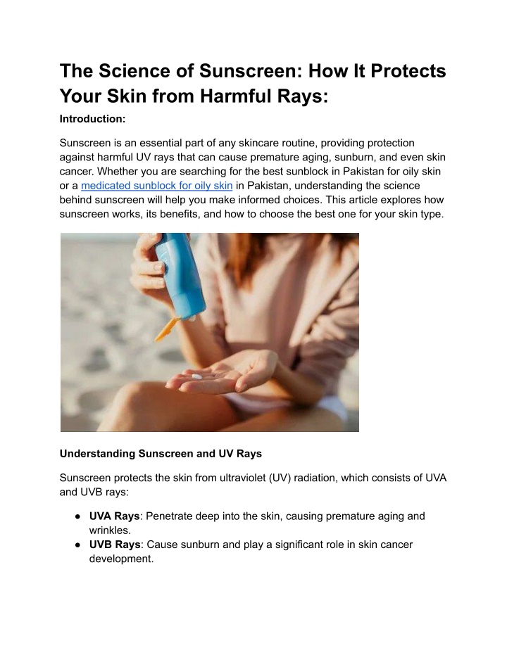 the science of sunscreen how it protects your