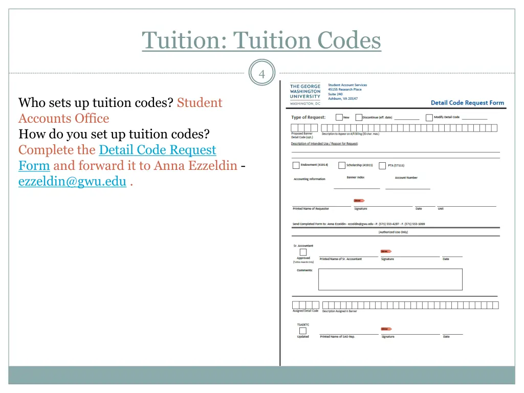 tuition tuition codes