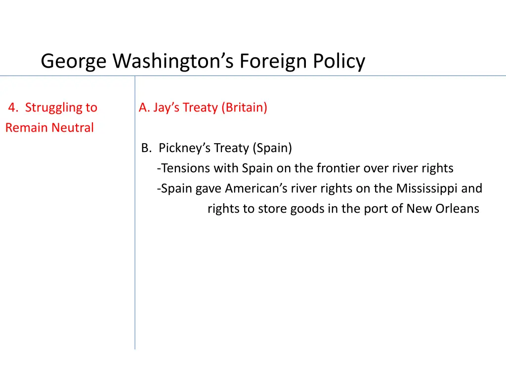 george washington s foreign policy 2