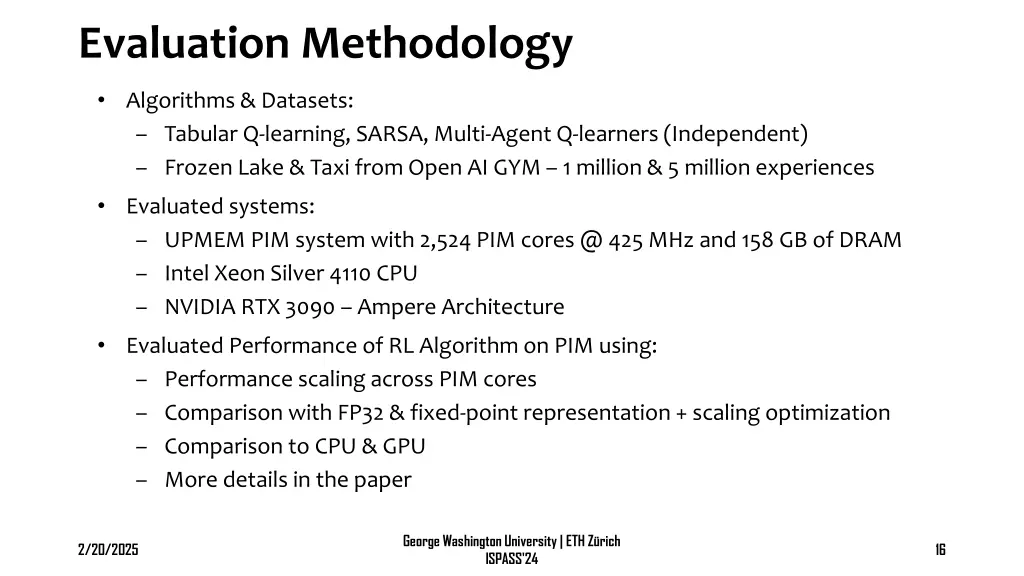 evaluation methodology