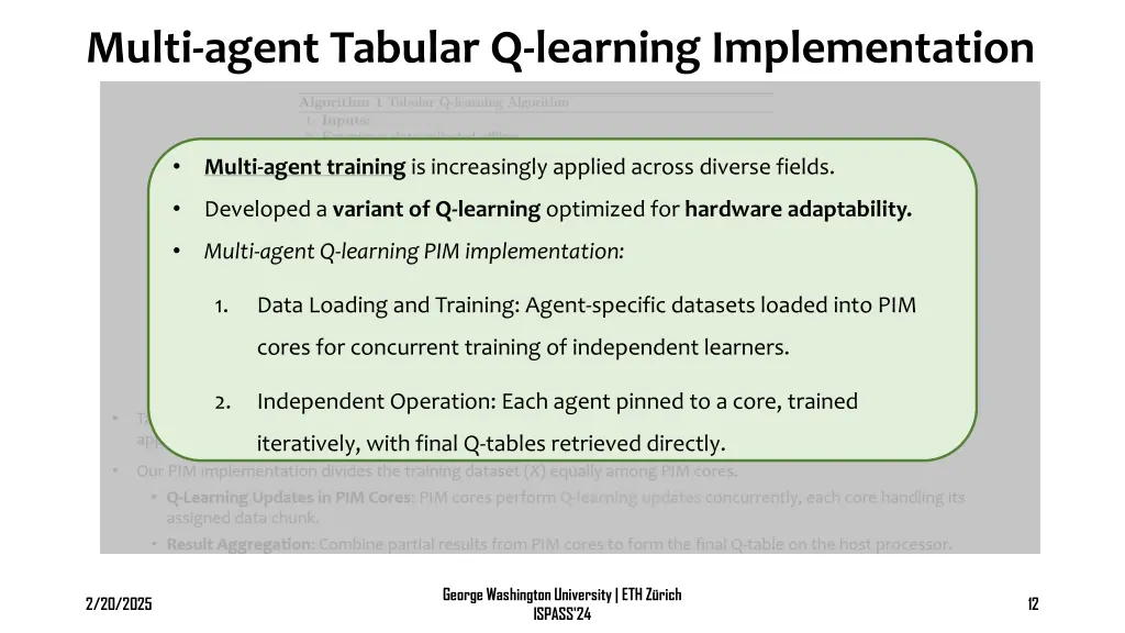 multi agent tabular q learning implementation