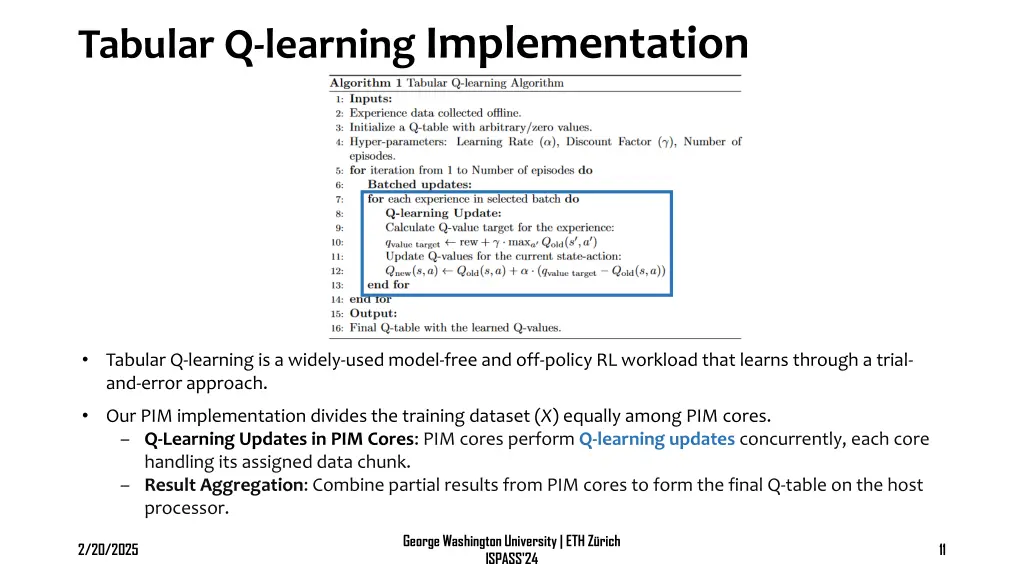 tabular q learning implementation