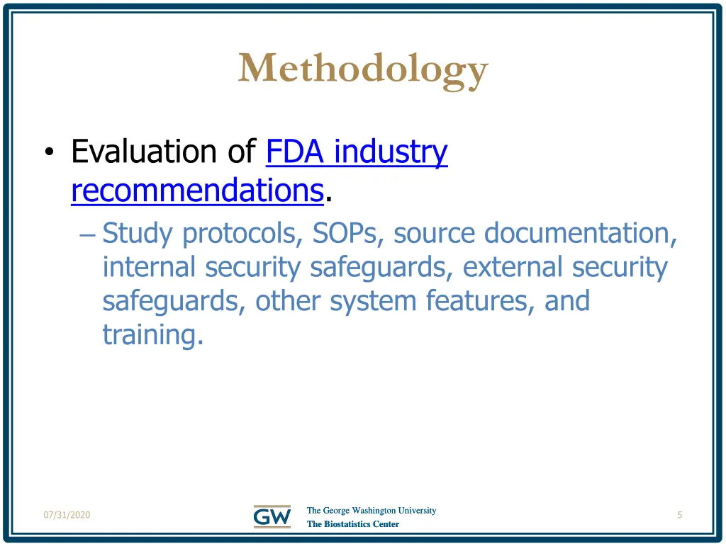 methodology