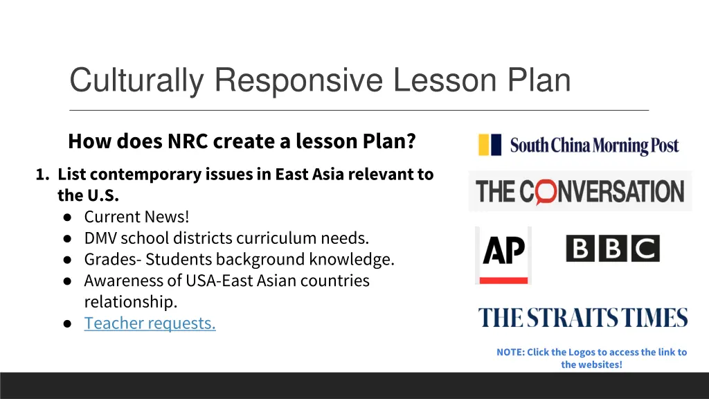 culturally responsive lesson plan