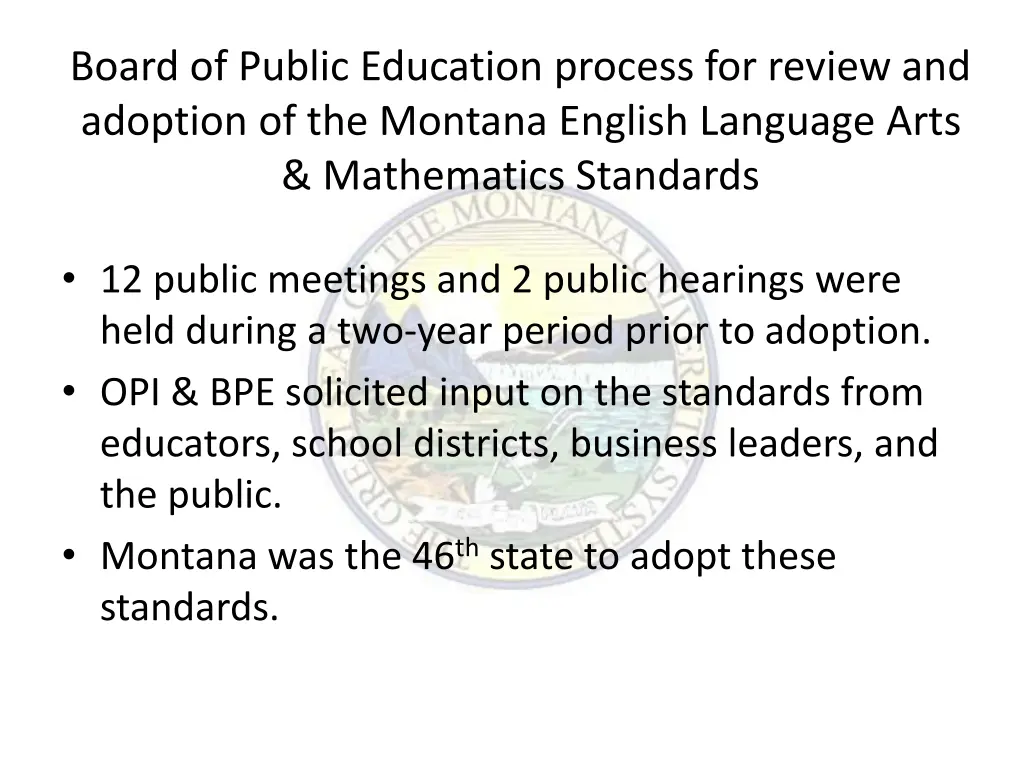 board of public education process for review