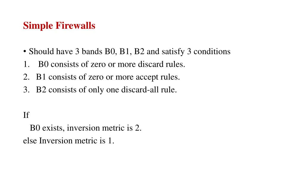 simple firewalls