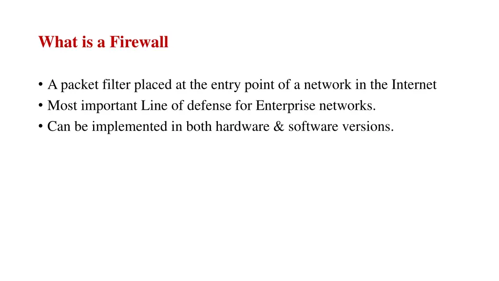 what is a firewall