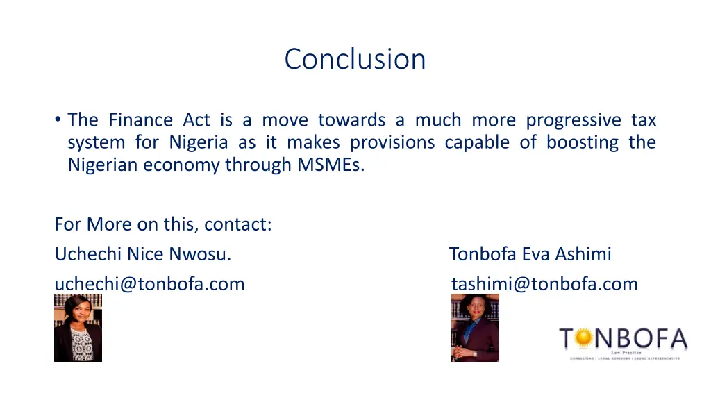 conclusion