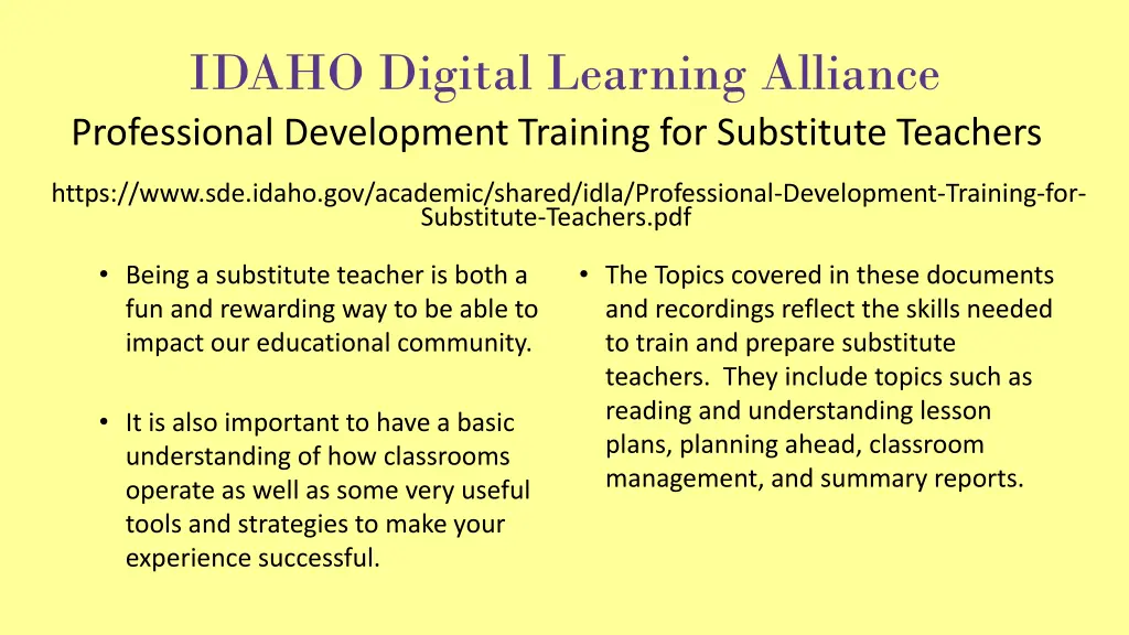 idaho digital learning alliance professional