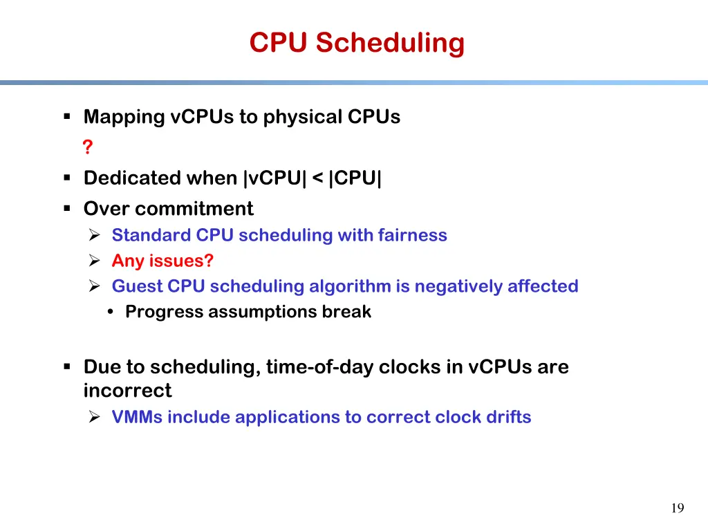 cpu scheduling