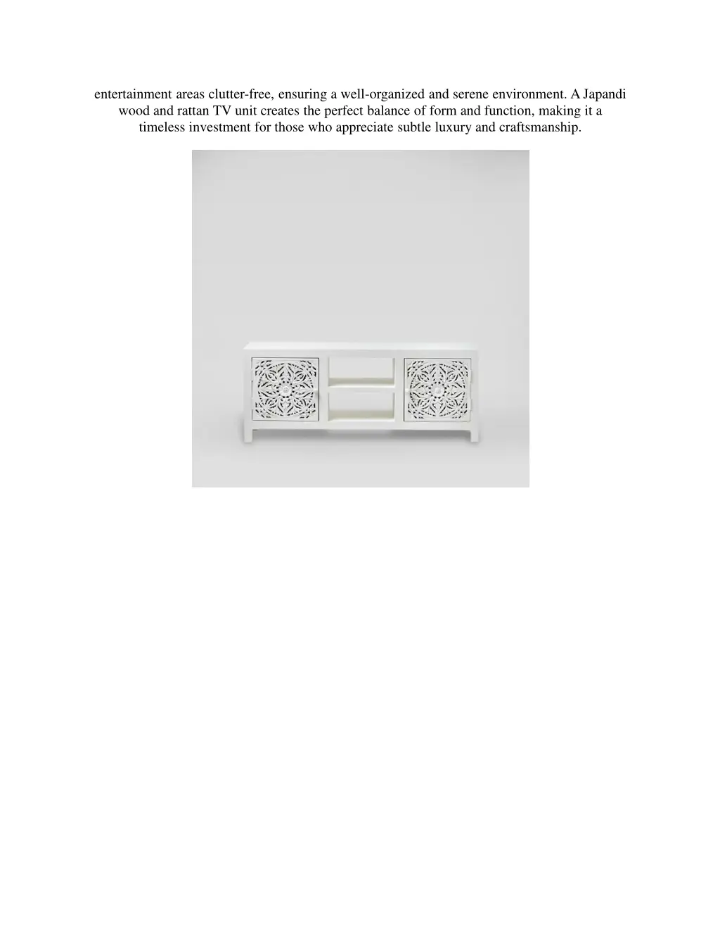 entertainment areas clutter free ensuring a well