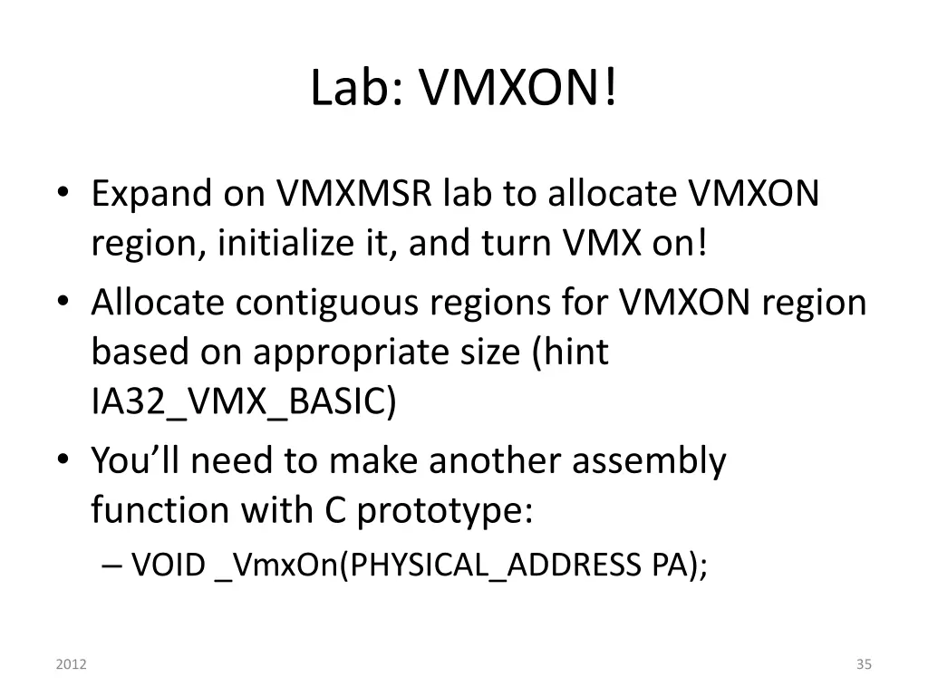 lab vmxon