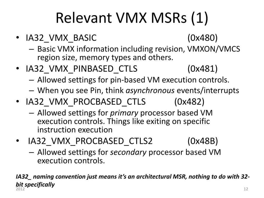 relevant vmx msrs 1
