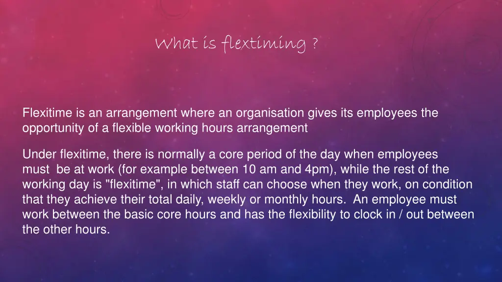 what is flextiming