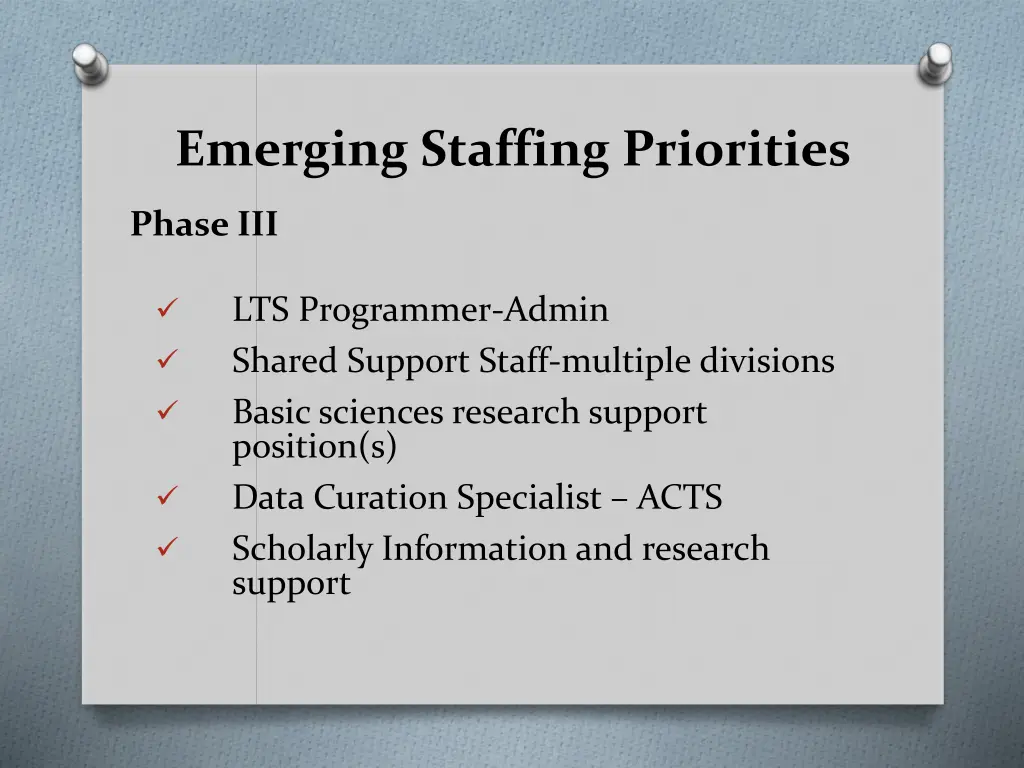 emerging staffing priorities 2