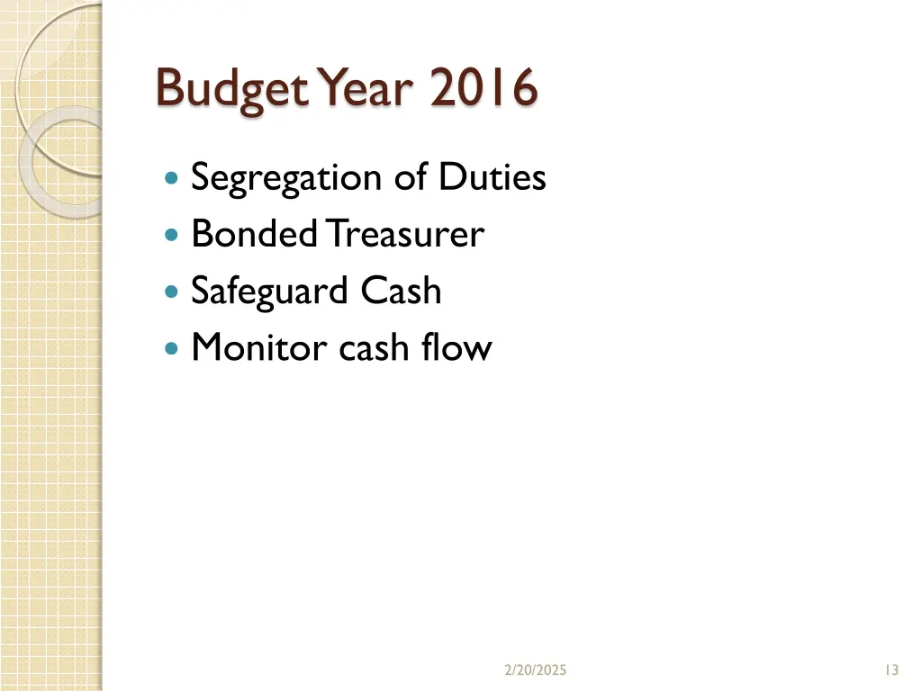 budget year 2016