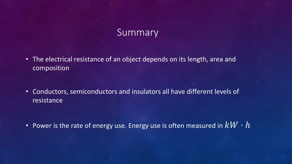 summary