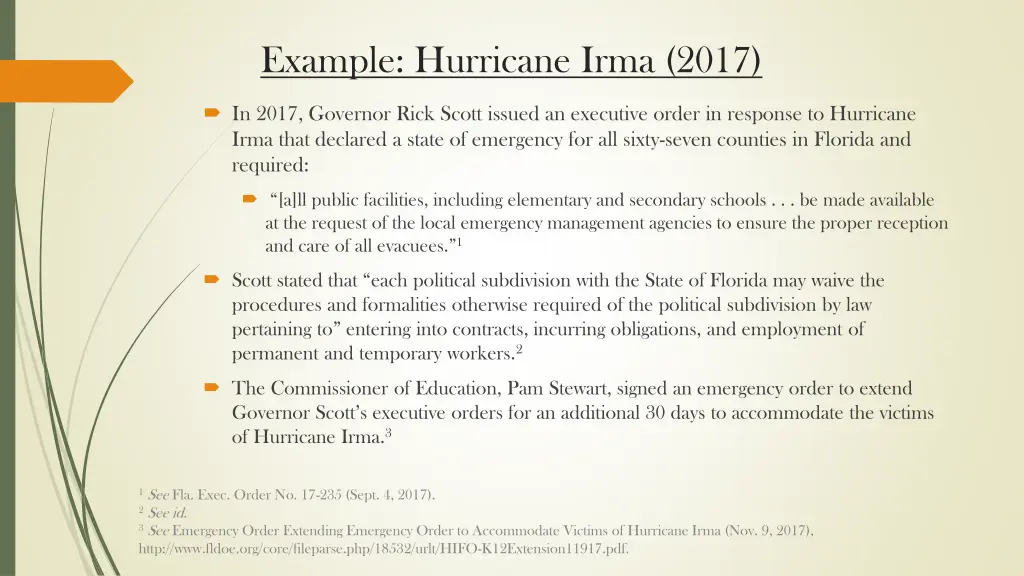 example hurricane irma 2017