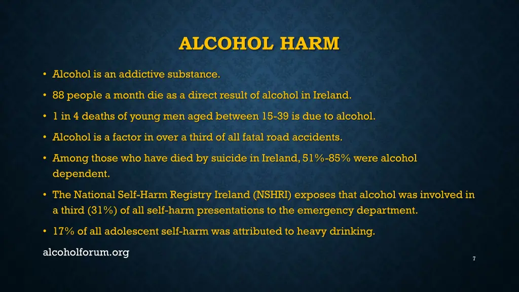 alcohol harm