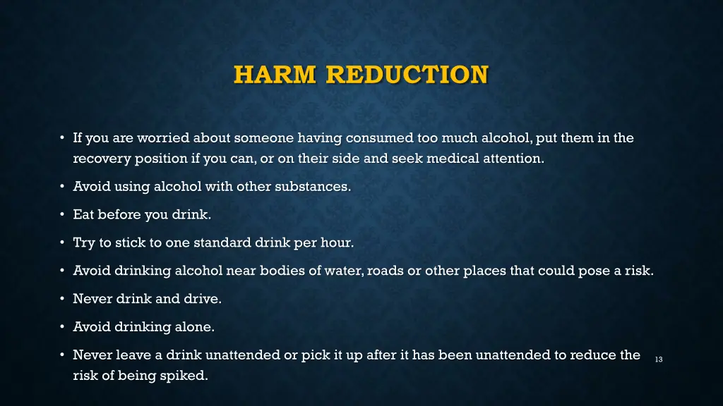 harm reduction