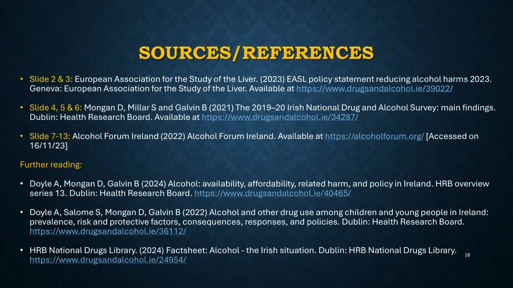 sources references