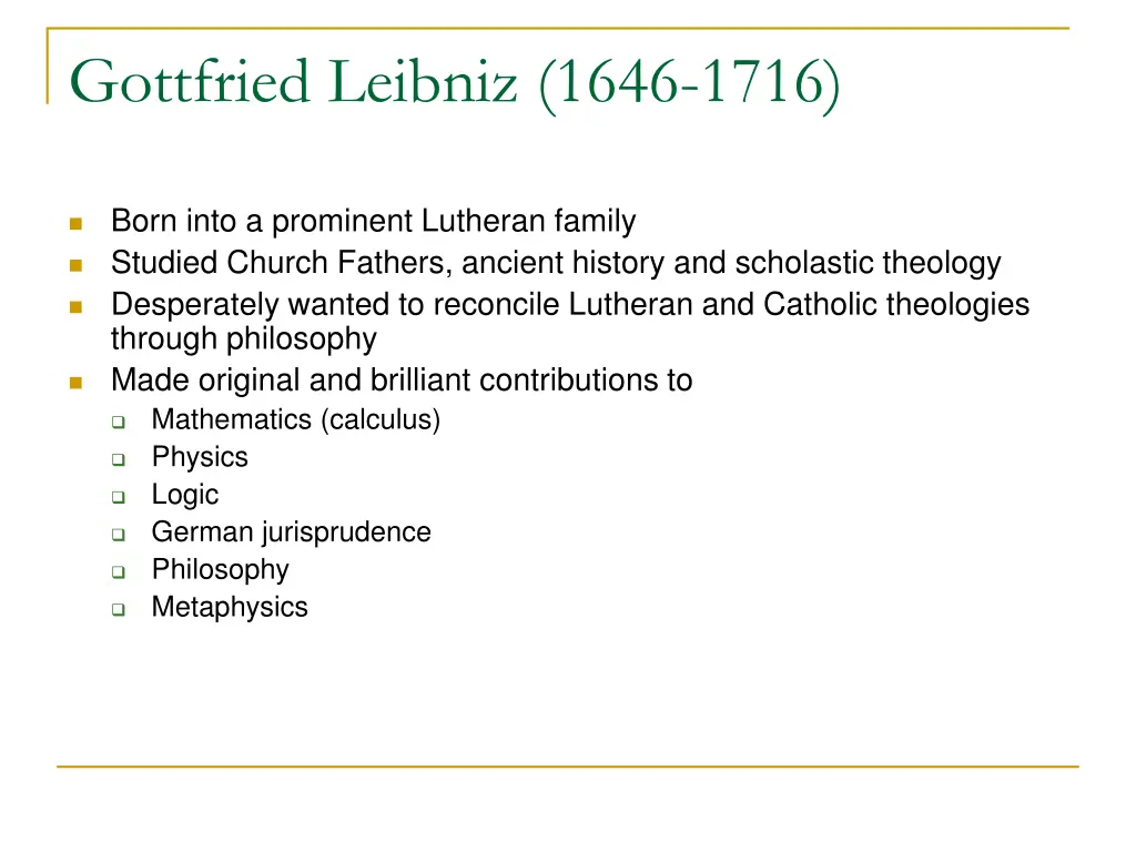 gottfried leibniz 1646 1716
